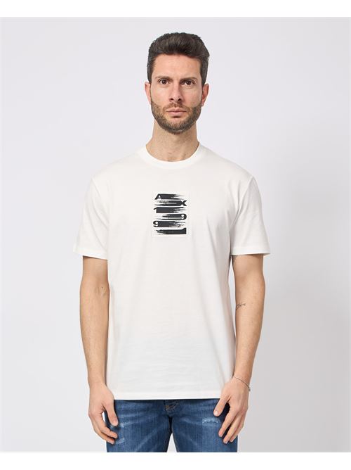 T-shirt uomo AX con stampa sul petto ARMANI EXCHANGE | XM000548-AF10362U0009
